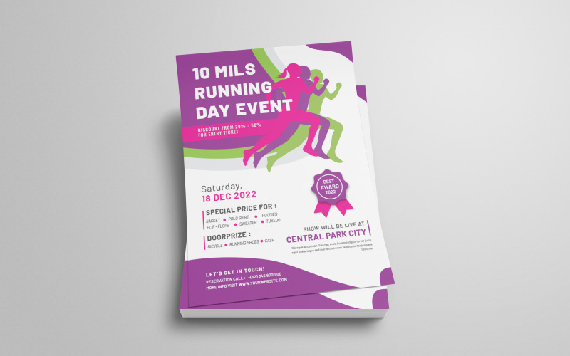 Running Event Flyer Template Corporate Identity