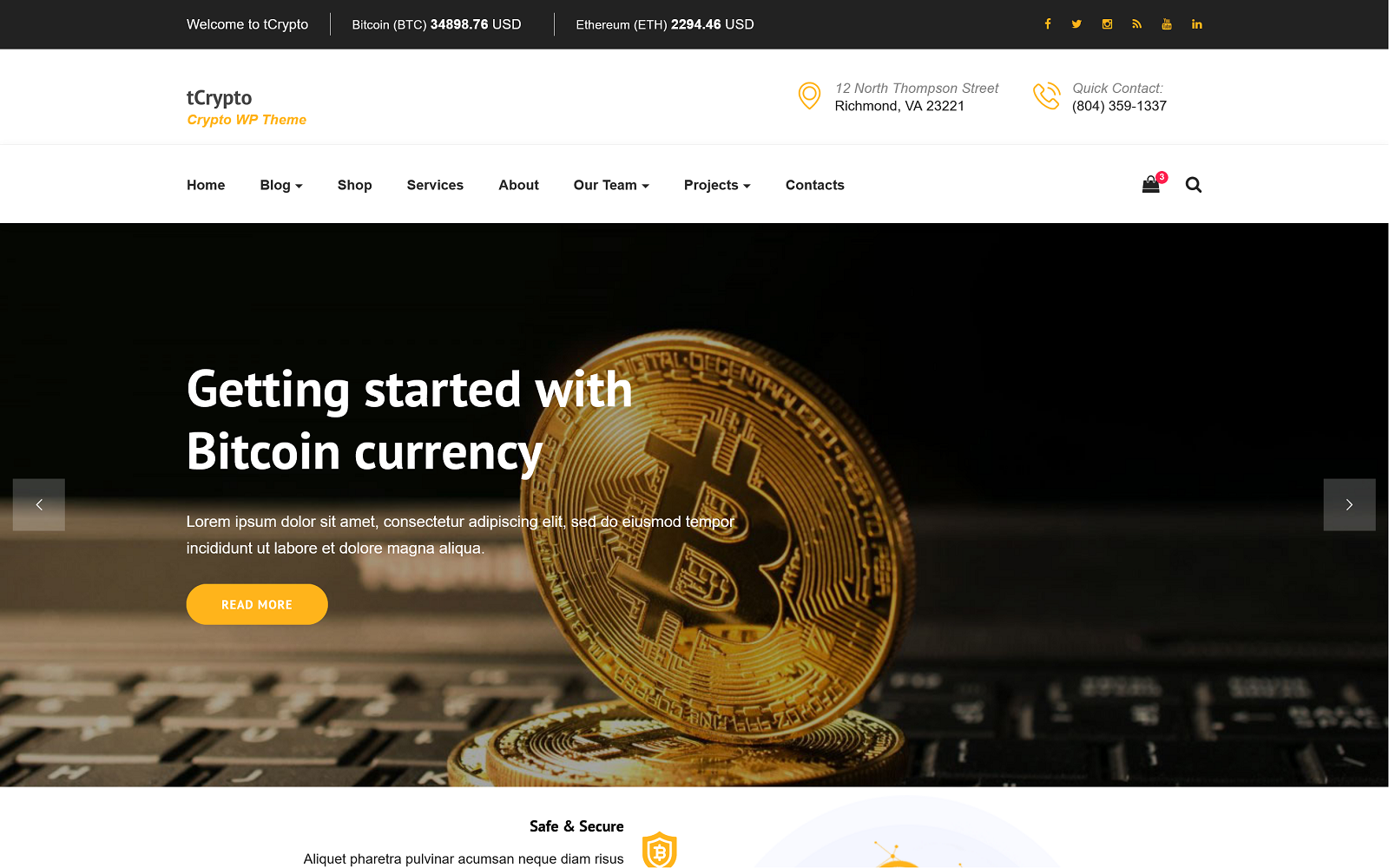 Template #226427 Cryptocurrency Crypto Webdesign Template - Logo template Preview