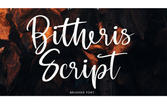 Bitheris Script Brush Font - Bitheris Script Brush Font