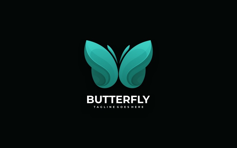 Butterfly Gradient Logo Design Logo Template