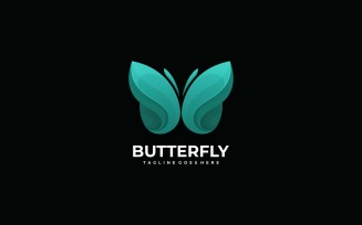 Butterfly Gradient Logo Design