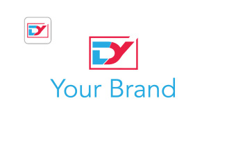 D Y Letter Logo Design Template