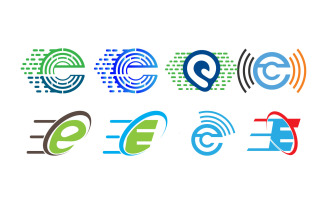 E-Letter-Tech-Logo-Design-Vector-Template Logo Template