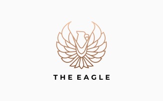 Eagle Line Art Logo Design