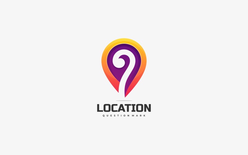 Location Maps Gradient Logo Logo Template