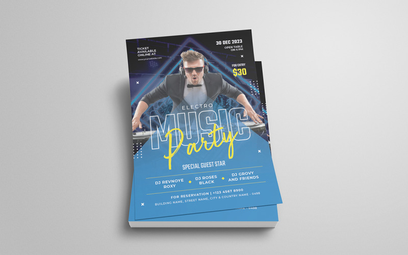 Music Concert Flyer Template Corporate Identity