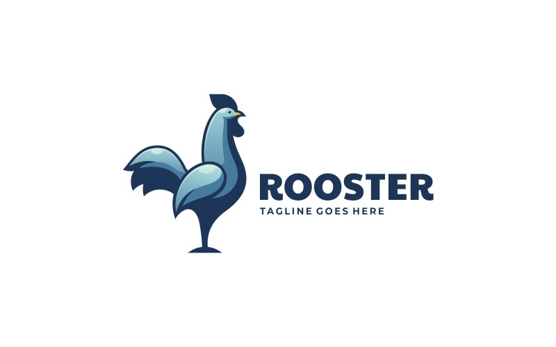 Rooster Simple Mascot Logo Style Logo Template