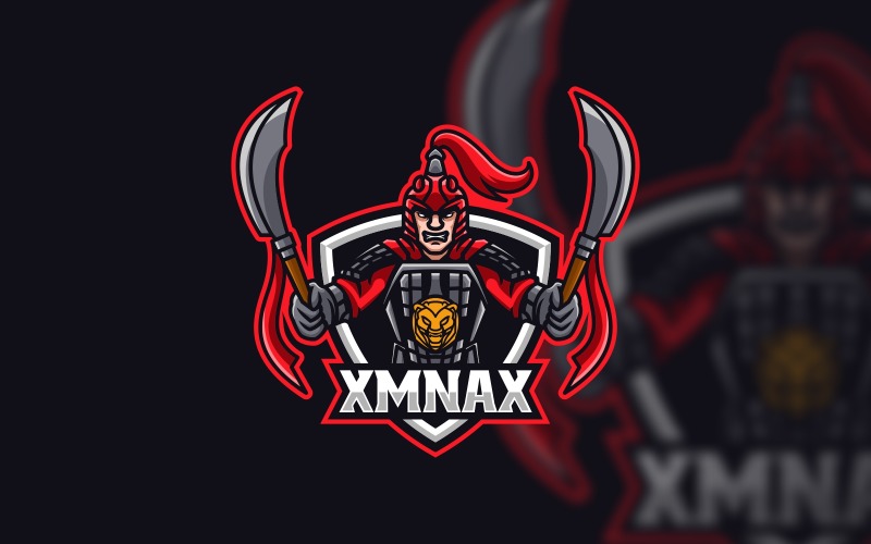 Xmnax Warrior E-Sports Logo Logo Template