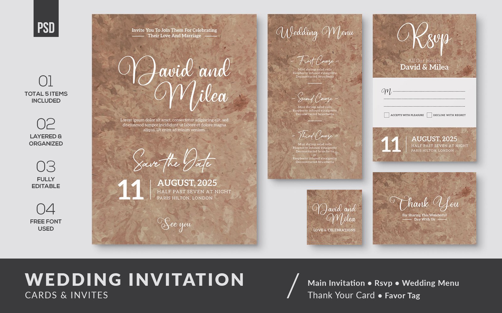 Kit Graphique #226527 Wedding Template Divers Modles Web - Logo template Preview