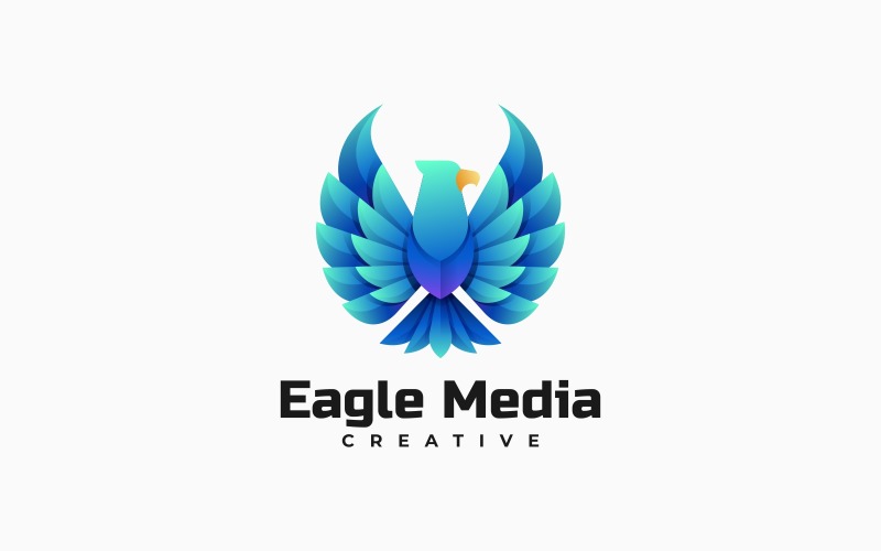 Eagle Gradient Logo Design Logo Template