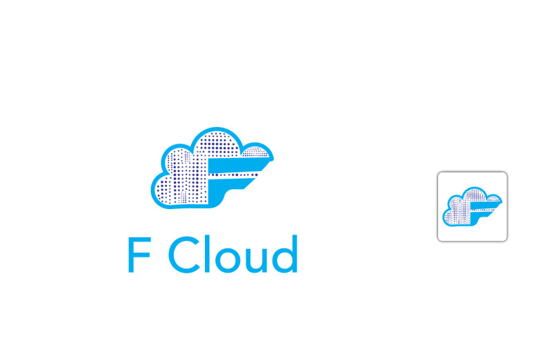 F-Cloud-Vector-Logo-Template Logo Template