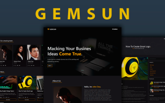 Gemsun - Creative Portfolio HTML Template