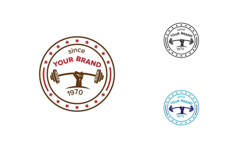 GYM-or-Fitness-Brand-Logo-Design-Vector Logo Template