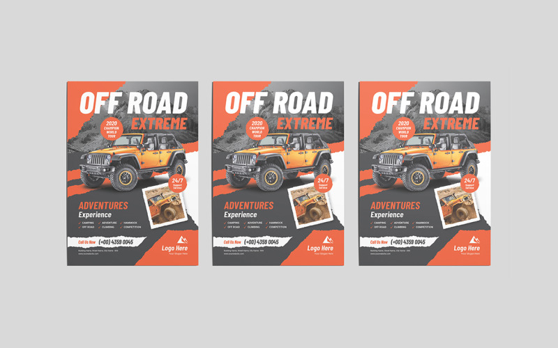 Off Road Extreme Poster Template Corporate Identity