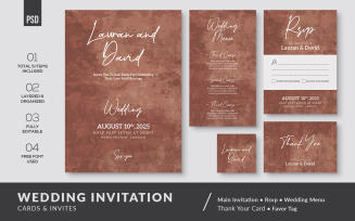 Wedding Invitation Set Bundle