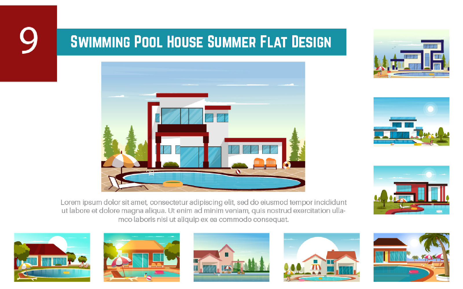 Template #226635 Swimming Pool Webdesign Template - Logo template Preview