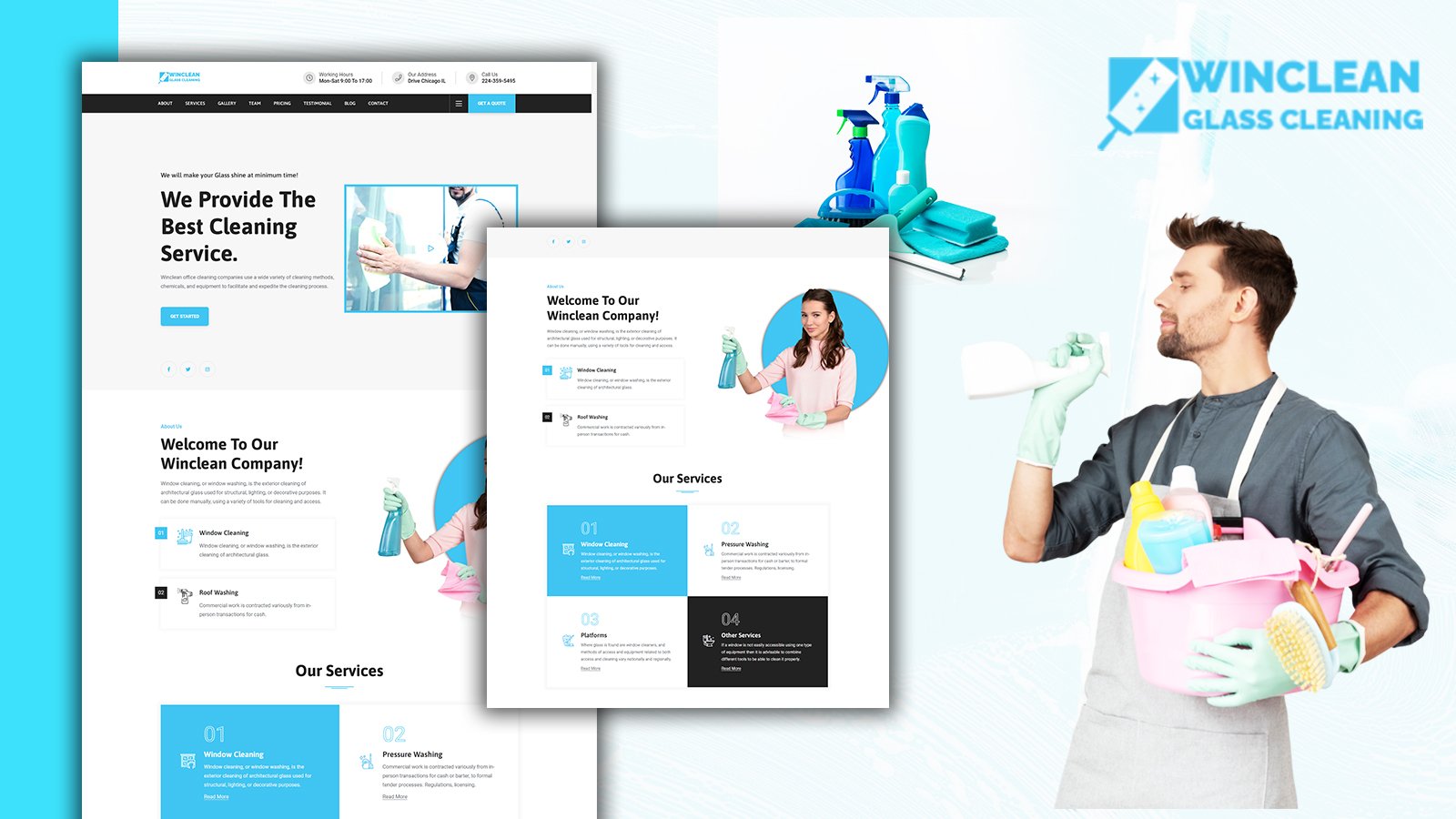 Template #226687 Cleaning Business Webdesign Template - Logo template Preview