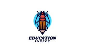 Education Insect Simple Logo