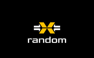 Letter x arrow Dynamic Logo