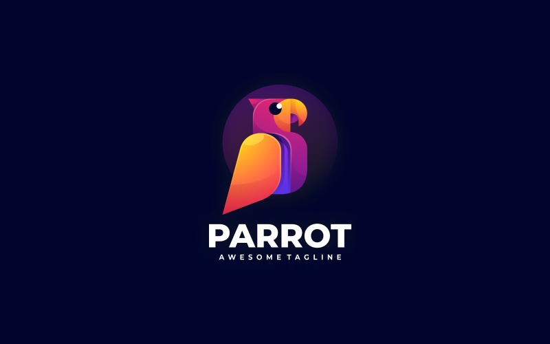 Parrot Colorful Logo Style Logo Template