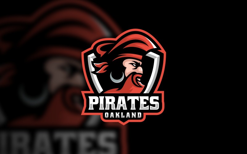 Pirates Oakland E-Sports Logo Logo Template