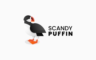 Puffin Gradient Logo Style