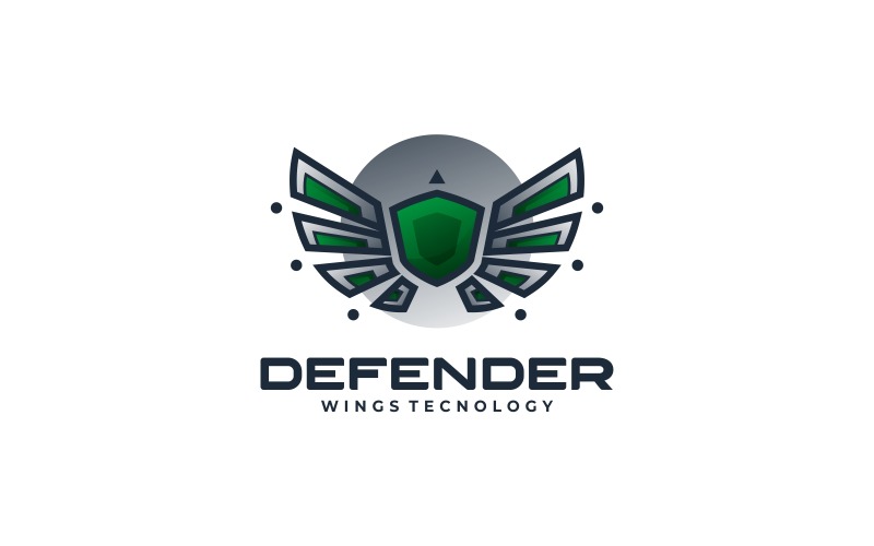 Defender Simple Logo Template
