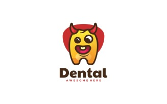 Dental Cartoon Logo Style