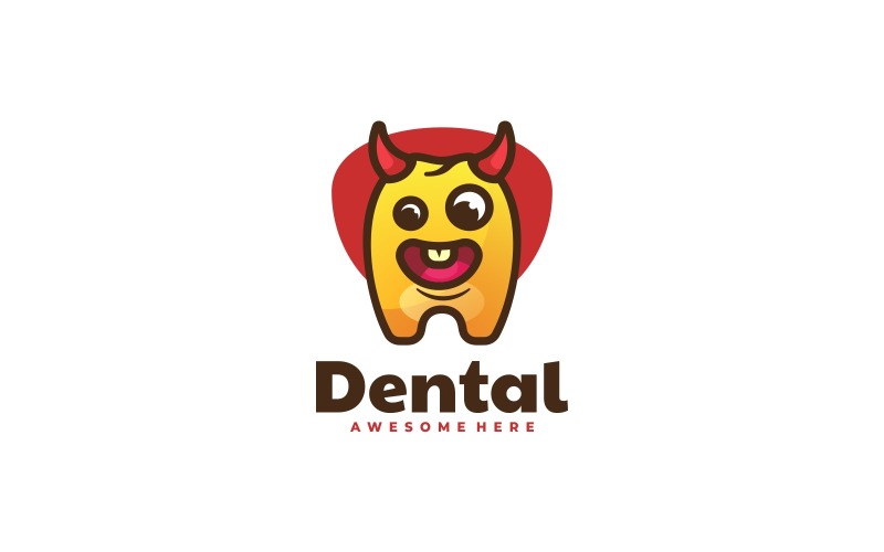 Dental Cartoon Logo Style Logo Template