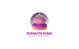 Donuts King Gradient Logo