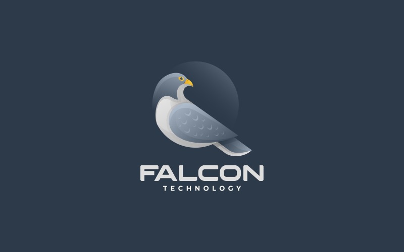 Falcon Bird Gradient Logo Logo Template
