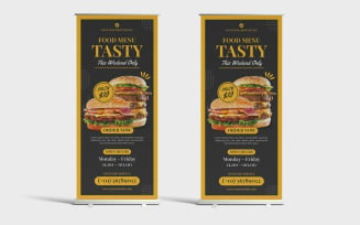 Food Rollup Banner Template