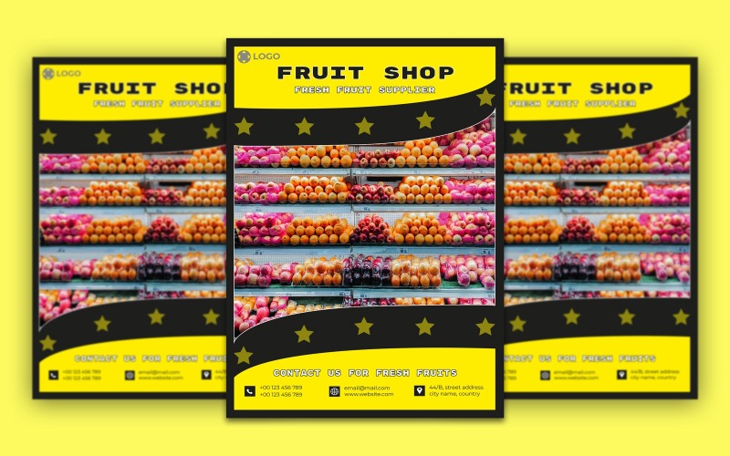Fruit Shop Flyer Template Corporate Identity