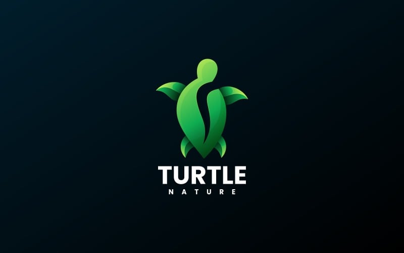 Turtle Gradient Logo Design Logo Template