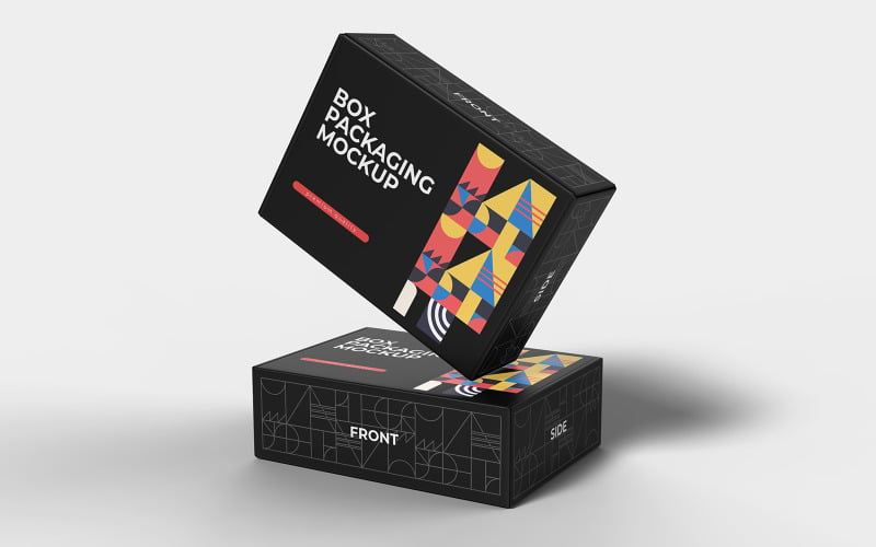 Box Packaging Mockup PSD Template Vol 26 Product Mockup