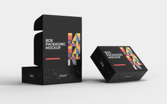 Box Packaging Mockup PSD Template Vol 61