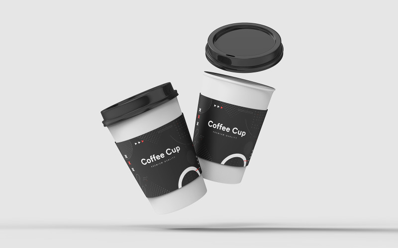 Take Away Coffee Cup Mockup Template Vol 04 Product Mockup