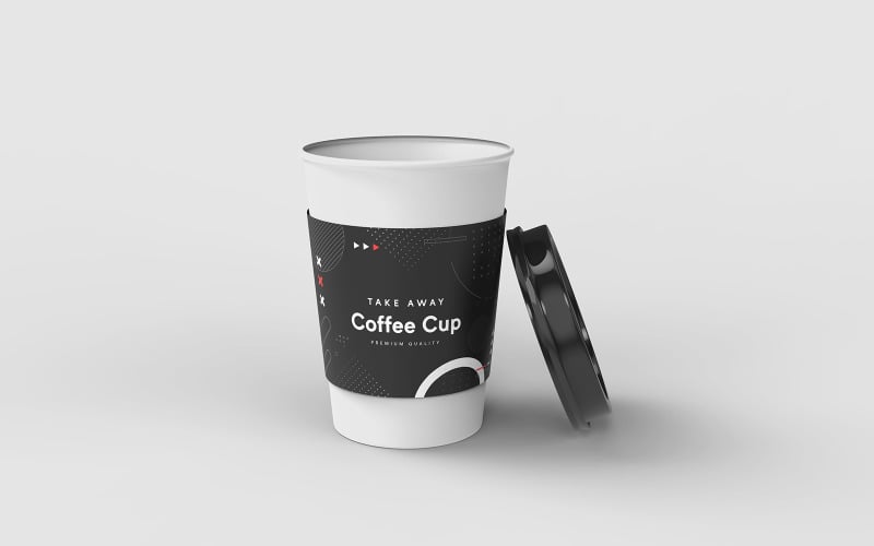 Take Away Coffee Cup Mockup Template Vol 06 Product Mockup