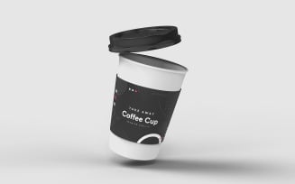 Take Away Coffee Cup Mockup Template Vol 08