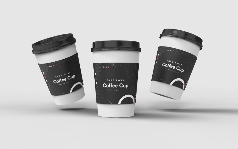 Take Away Coffee Cup Mockup Template Vol 12 Product Mockup