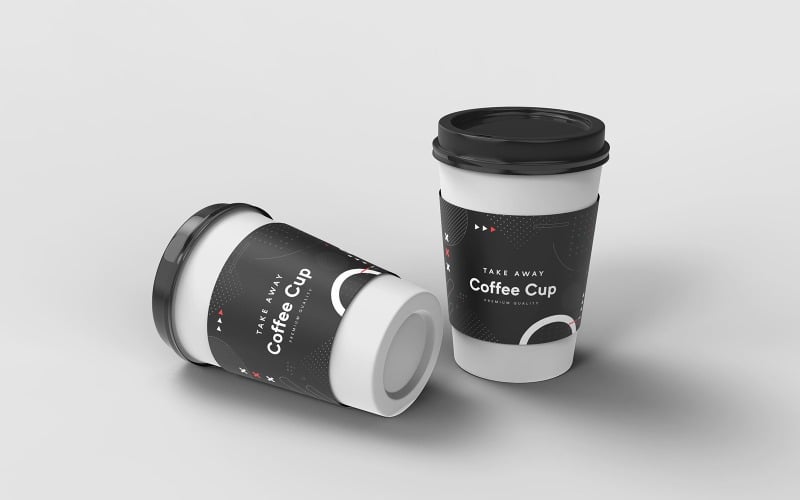 Take Away Coffee Cup Mockup Template Vol 14 Product Mockup