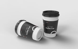 Take Away Coffee Cup Mockup Template Vol 14