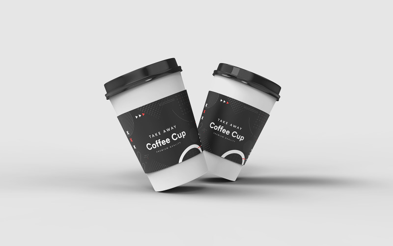 Take Away Coffee Cup Mockup Template Vol 17 Product Mockup