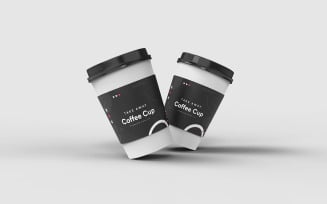 Take Away Coffee Cup Mockup Template Vol 17