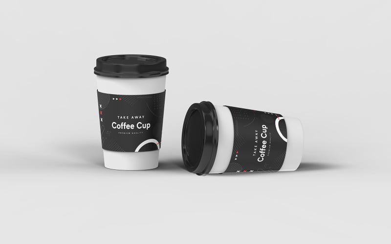 Take Away Coffee Cup Mockup Template Vol 20 Product Mockup
