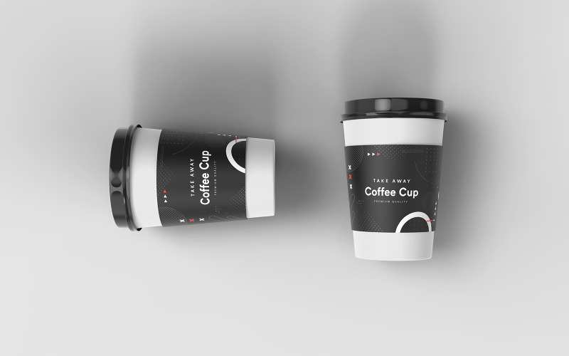 Take Away Coffee Cup Mockup Template Vol 22 Product Mockup