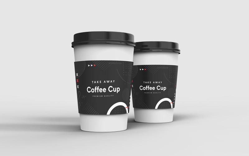 Take Away Coffee Cup Mockup Template Vol 23 Product Mockup