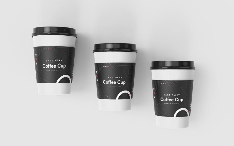 Take Away Coffee Cup Mockup Template Vol 24 Product Mockup