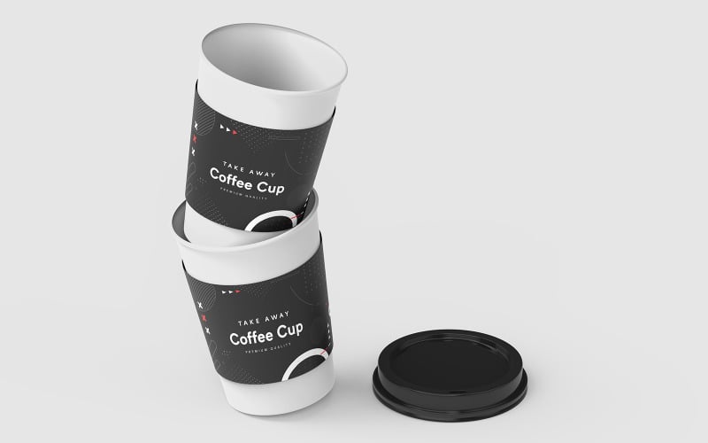 Take Away Coffee Cup Mockup Template Vol 26 Product Mockup