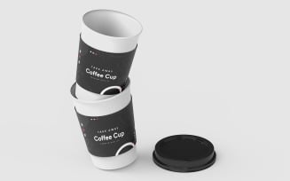 Take Away Coffee Cup Mockup Template Vol 26